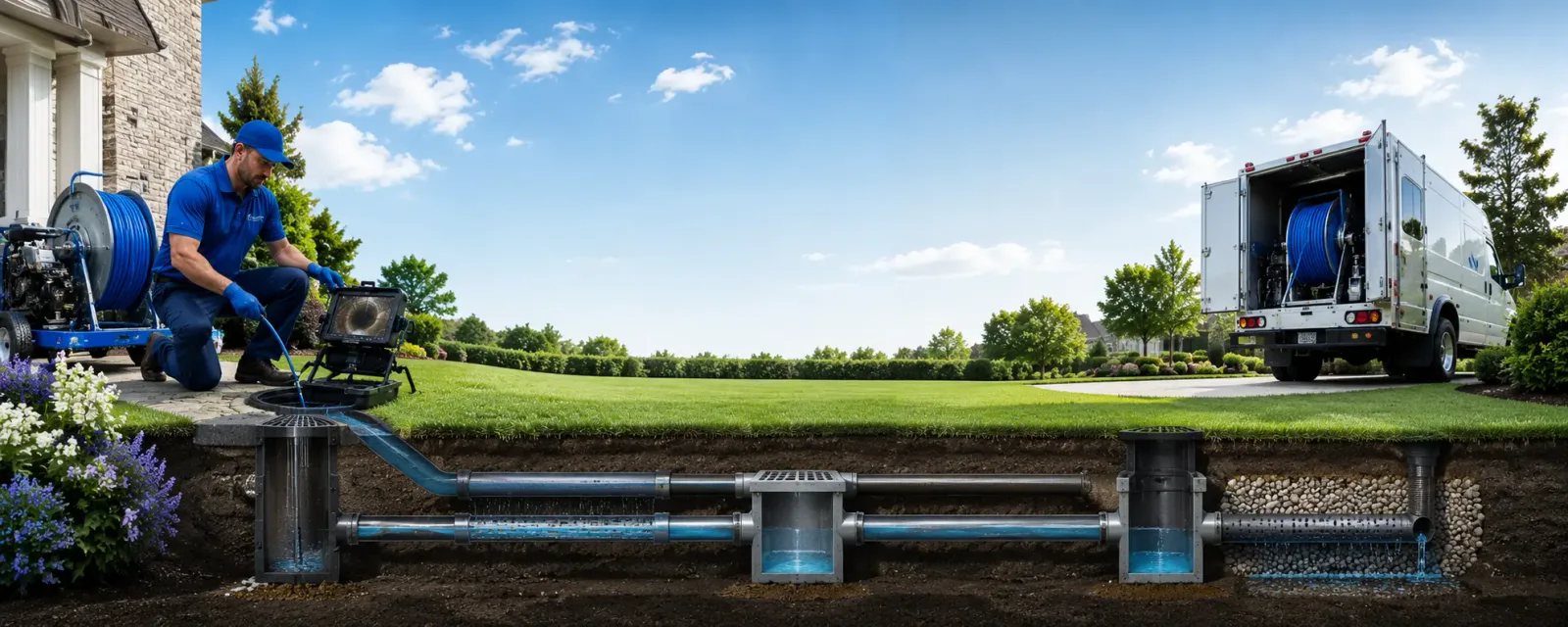 Outdoor drain cleaning information for Gerber, CA
